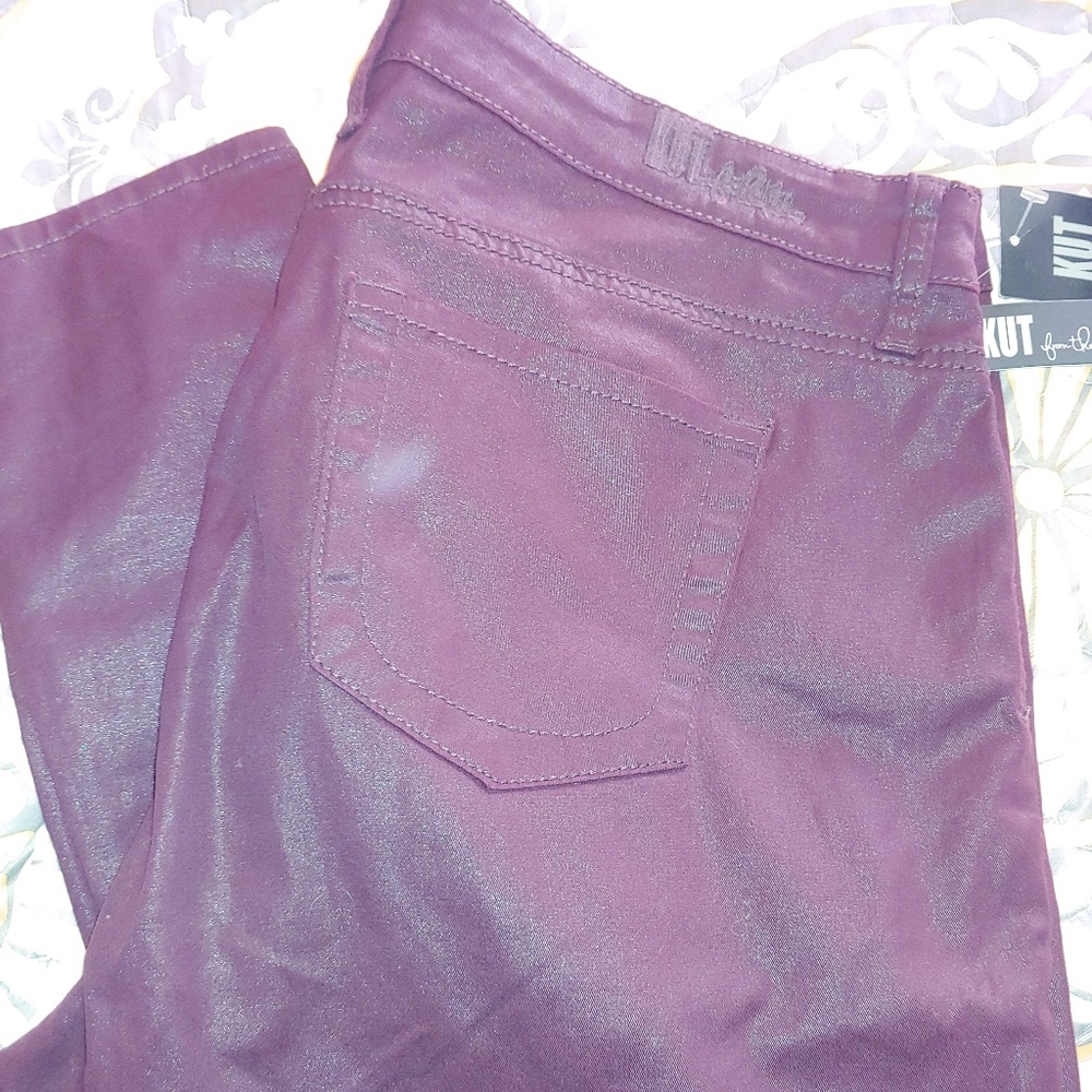 Kut from the Kloth coated jeans NWT 16w - Picture 2 of 4